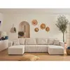 Image de Bestmobilier Topaze canapé panoramique - Beige