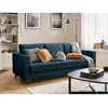 Image de Lisa design canapé Jake droit 3 places - Bleu ardoise