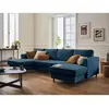 Image de Lisa design Jake canapé panoramique convertible - Bleu