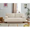 Image de Bestmobilier Canapé droit 3 places convertible - Beige
