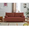 Image de Bestmobilier Canapé Cristal convertible - Terracotta