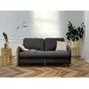 Image de Bestmobilier Canapé droit Cosmos 3 places convertible - Anthracite