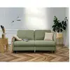 Image de Cosmos - canapé 3 places convertible express couchage quotidien 140 cm matelas 11 cm en