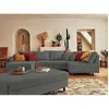 Image de Lisa design Canapé panoramique Rune - Gris foncé