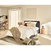 Image de Goyave - lit coffre queen size - 160x200 - en tissu - sommier inclus