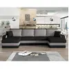 Image de Bestmobilier canapé panoramique Valos - Noir