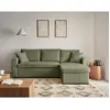 Image de Bestmobilier Cyrus Canapé d'angle réversible 4 places - Vert