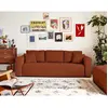 Image de Bestmobilier Topaze canapé convertible - Terracotta