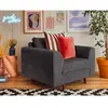 Image de Lisa design Fauteuil Rune - Gris foncé