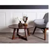 Image de Lisa design table basse ronde Solin - Marron
