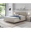 Image de Bestmobilier Lit Coffre Mendoza - 160x200 cm, Beige