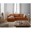 Image de Topaze - canapé d'angle réversible - 4 places - convertible avec coffre - en tissu