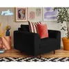Image de Lisa design Rune fauteuil velours - Noir