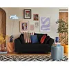 Image de Lisa design Canapé 2 places droit - Noir