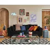 Image de Lisa design canapé droit 3 places - Noir