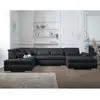 Image de Lisa design Canapé panoramique Vermont - Noir