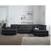 Image de Lisa design Vermont canapé panoramique - Noir