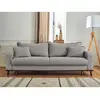 Image de Lisa design Canapé convertible 3 places - Gris clair