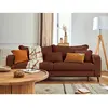 Image de Lisa design Canapé convertible 3 places - Rouille