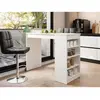 Image de Bestmobilier Table à manger Drazic - Blanc