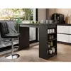 Image de Bestmobilier table bar Drazic - Noir