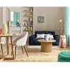Image de Lisa design canapé droit 2 places - Bleu marine