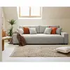 Image de Lisa design Canapé droit convertible 3 places - Gris clair
