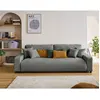 Image de Lisa design Canapé droit Pivoine - Gris