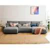 Image de Lisa design canapé panoramique convertible - Gris