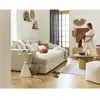 Image de Lisa design canapé droit 4 places - Beige velours