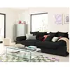 Image de Lisa design Canapé droit Aspen - Noir
