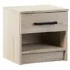 Image de Bestmobilier Table de chevet Hayato - Chêne clair