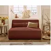 Image de Lisa design Canapé droit Onyx - Terracotta