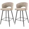 Image de Lisa design Lot de 2 tabourets de bar - Sable