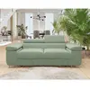 Image de Bestmobilier Canapé droit Pablo - Vert sauge