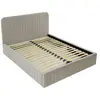 Image de Bestmobilier Lit coffre velours - Beige