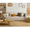 Image de Bestmobilier canapé convertible droit 3 places - Beige