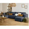 Image de Bestmobilier Canapé panoramique Topaze - Bleu