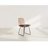 Image de Forenza - lot de 4 chaises - effet rotin - coloris bois et noir