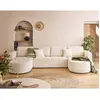Image de Bestmobilier canapé panoramique Miro - Beige