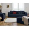 Image de Bestmobilier Miro canapé droit convertible - Bleu