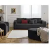 Image de Miro - canapé droit 3 places - convertible avec coffre - en velours texturé