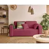 Image de Bestmobilier Canapé droit 2 places - Prune