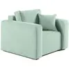 Image de Bestmobilier Fauteuil Topaze - Bleu