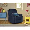 Image de Bestmobilier Fauteuil de relaxation Armand - Bleu marine