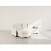 Image de Meiya - canapé d'angle réversible 4 places convertible avec coffre en tissu