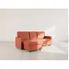 Image de Meiya - canapé d'angle réversible 4 places convertible avec coffre en tissu