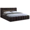 Image de Cleo - lit coffre king size avec led - 180x200 cm - sommier inclus - en velours