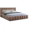 Image de Cleo - lit coffre king size avec led - 180x200 cm - sommier inclus - en velours