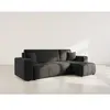 Image de Nicole - canapé d'angle réversible 4 places convertible avec coffre en tissu